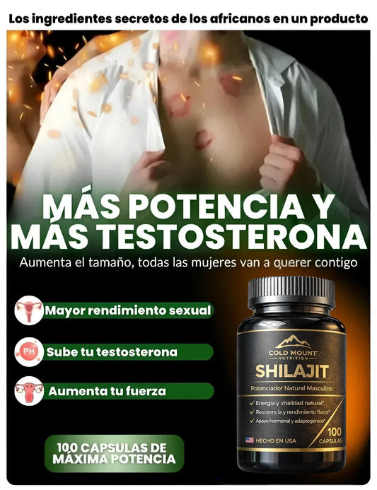 COLD MOUNT Shilajit™ + Maca Negra | Potenciador Natural Masculino